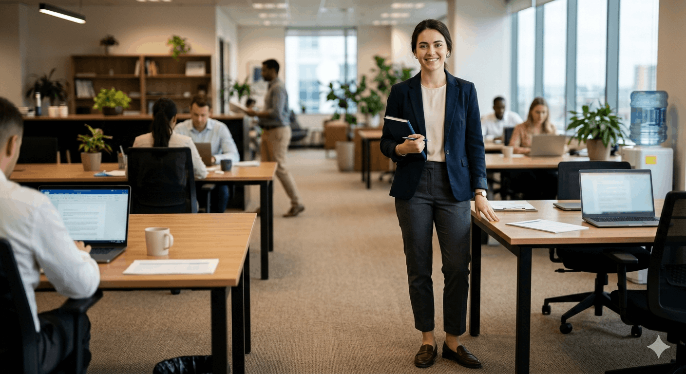 Praktikantin Büro Outfit Ideen 2026